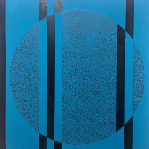Hugging circle - turquoise blue
