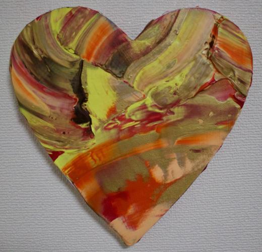 音楽的抽象絵画　HEART