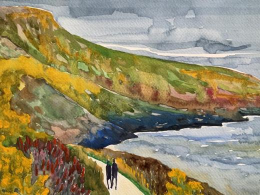 Langland Bay (水彩画版)