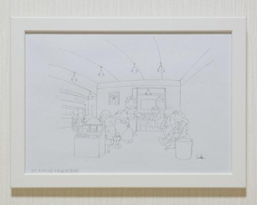 【とんちき坊やとかえるの街・ケロケロ】『ケロケロ中央病院開設』のためのドローイング