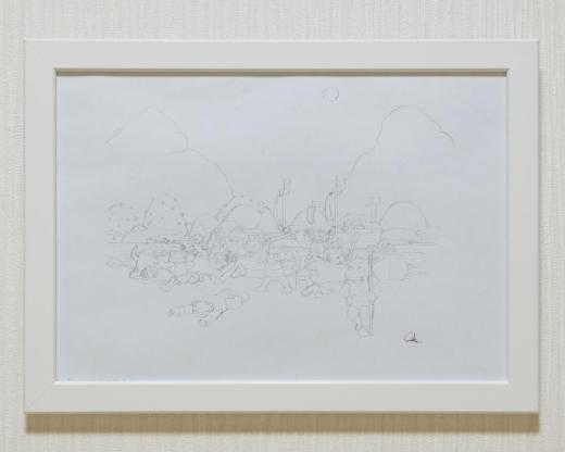 【とんちき坊やとかえるの街・ケロケロ】『トカゲ海賊団の襲来!!』のためのドローイング