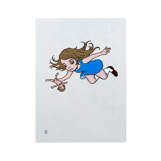飛ぶ少女