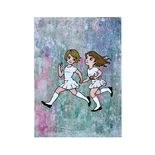 走る少女