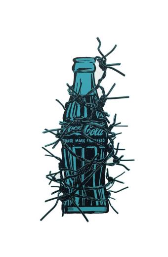 Spiked bottle canvas