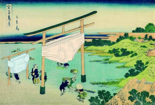 ちょっと可笑しなほぼ三十六景　父子鳥居
