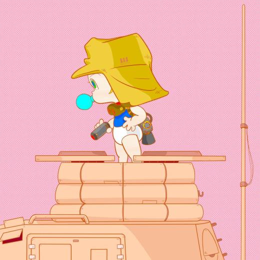 戦場で…