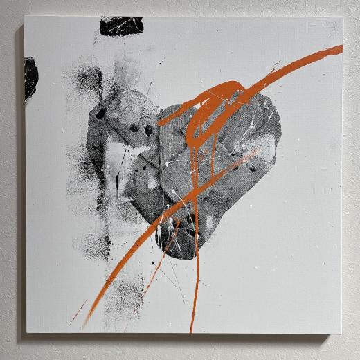 Untitled (orange x black)