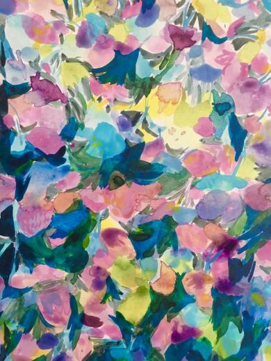 鳥がみている夜 -hydrangeas-