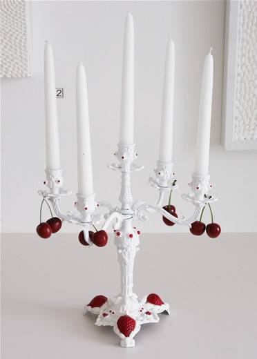 Candlestick of cake
