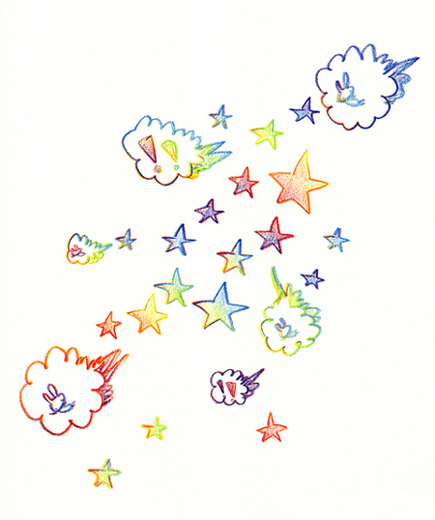 流れ星とふわり☆