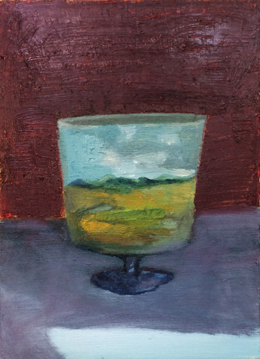 Vase and Mountains