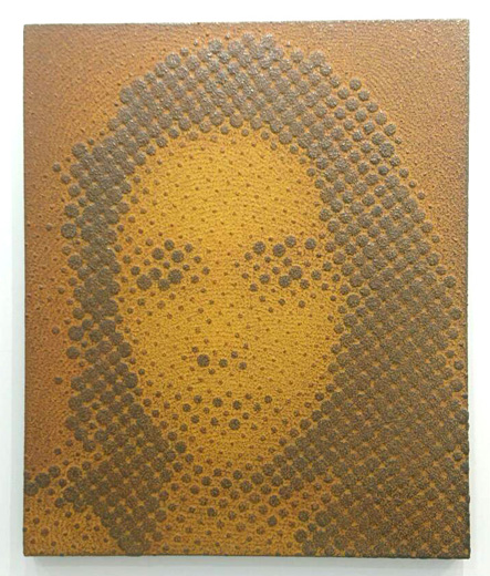 iron-oxide painting “O.S./T****91”