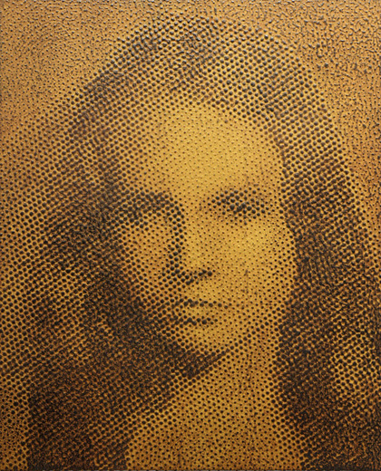 iron-oxide painting “M.R./T****98”