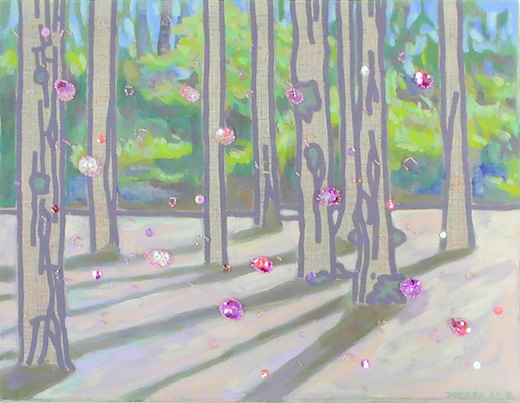 桜の花が舞い落ちる